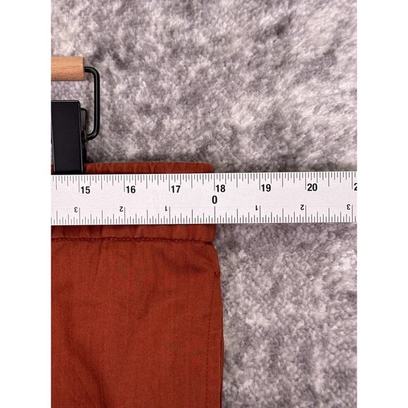 Mr. P Pants 36 Mens Mr Porter Cotton Blend Orange Casual Drawstring Crop - Picture 3 of 8